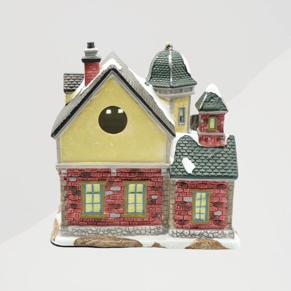 NORMAN ROCKWELL " POST OFFICE " SORTING MAIL * CHRISTMAS VILLAGE HOUSE * RARE * - Picture 5 of 14